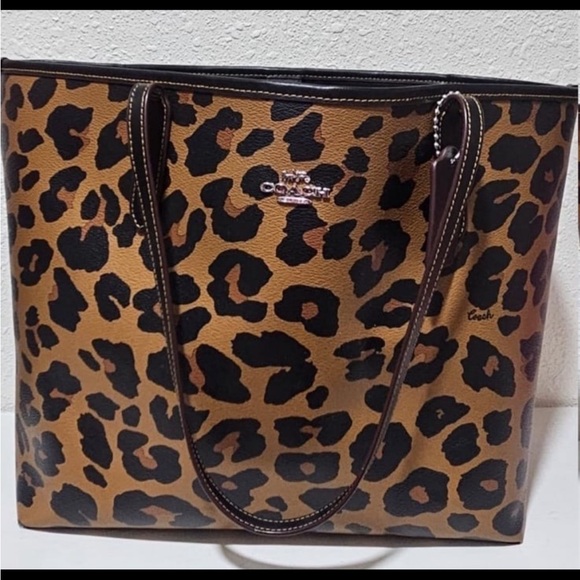 ***SOLD***Coach leopard city tote LE - Picture 1 of 6